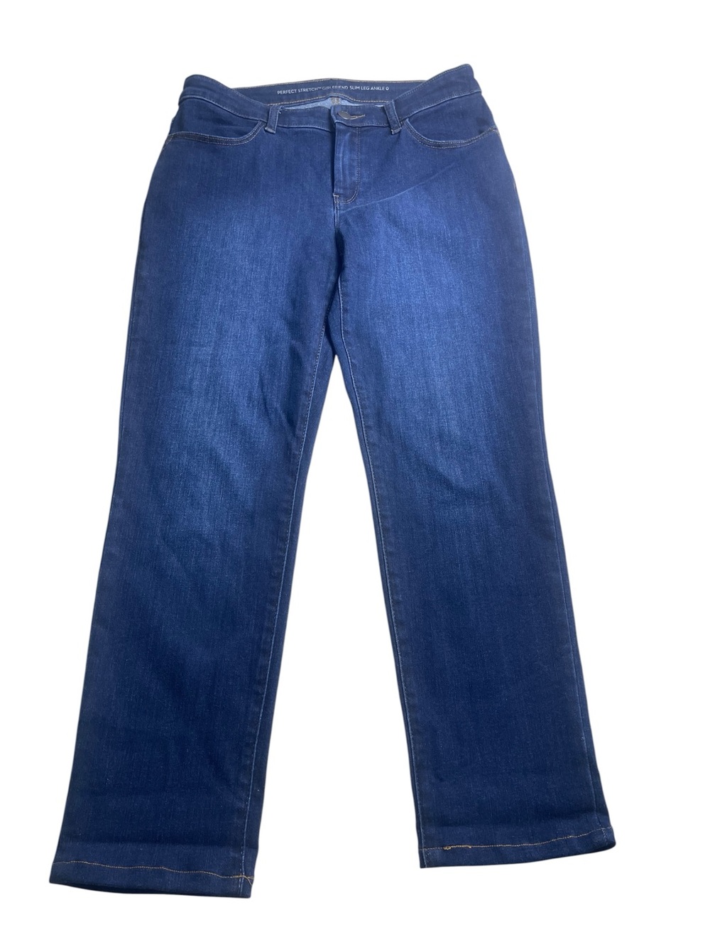 Chico’s Perfect Stretch Girlfriend Slim Leg Ankle Jeans 0(us 4)